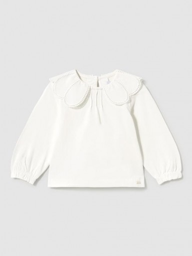Mayoral Camiseta M/L Cuello Plana 16-02091-082 Crudo [0]