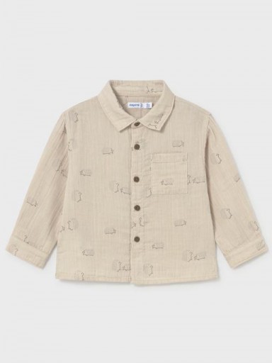 Mayoral Camisa M/L Bambula 16-02111-003 Dark Tofu [0]