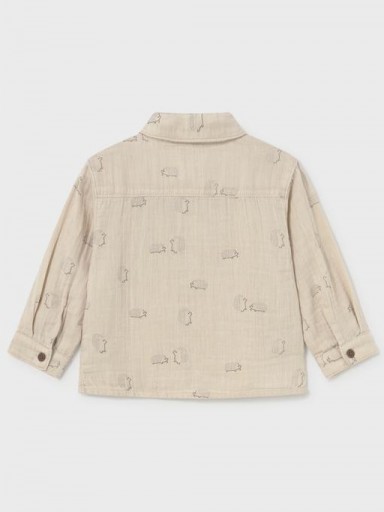 Mayoral Camisa M/L Bambula 16-02111-003 Dark Tofu [1]