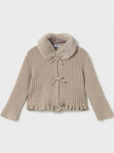 Mayoral Rebeca Tricot Cuello Pelo 16-02386-061 Semilla [1]
