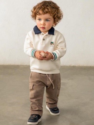 Mayoral  Pullover Cuello Polo 16-02419-082 Tofu [0]