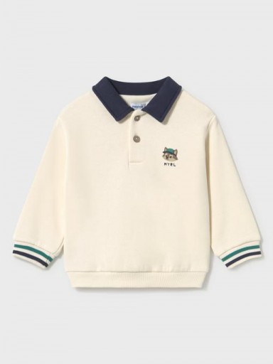 Mayoral  Pullover Cuello Polo 16-02419-082 Tofu [2]