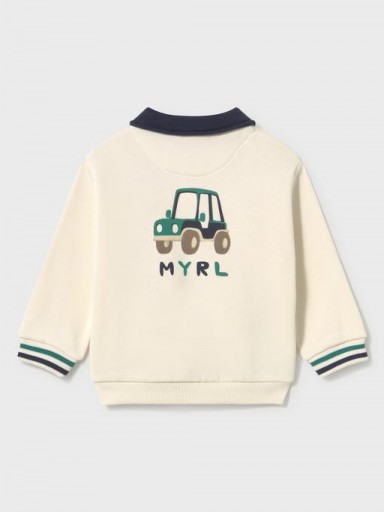Mayoral  Pullover Cuello Polo 16-02419-082 Tofu [3]