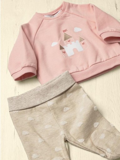 Mayoral Conjunto polaina y sudadera 16-02514-026 Rosa Baby