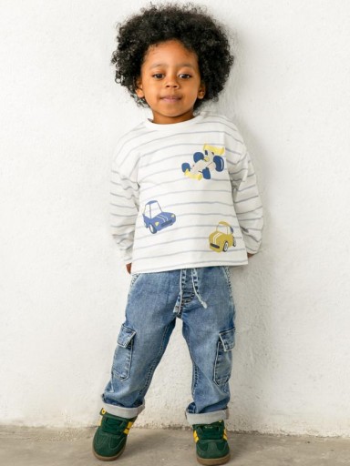 Mayoral Pantalón Soft Denim Cargo 16-02540-010 Claro [0]