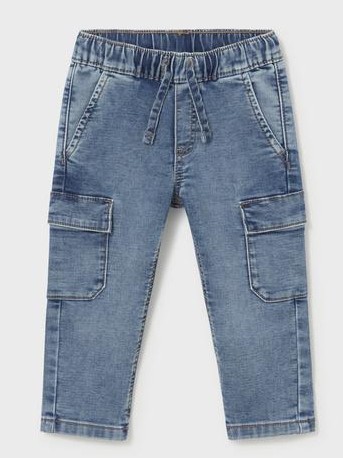 Mayoral Pantalón Soft Denim Cargo 16-02540-010 Claro [1]