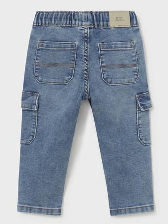 Mayoral Pantalón Soft Denim Cargo 16-02540-010 Claro [2]