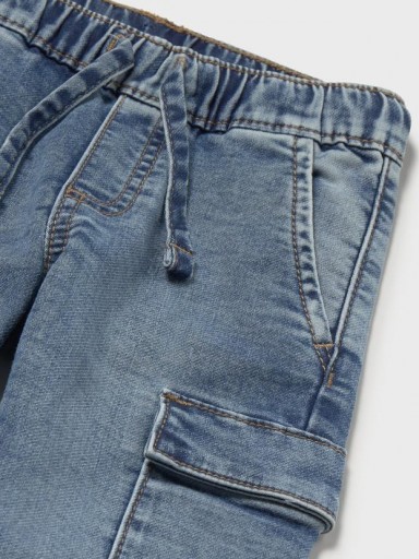 Mayoral Pantalón Soft Denim Cargo 16-02540-010 Claro [3]
