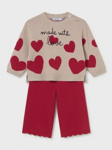 Mayoral Conjunto Pantalón Tricot 16-02556-041 Rojo [0]