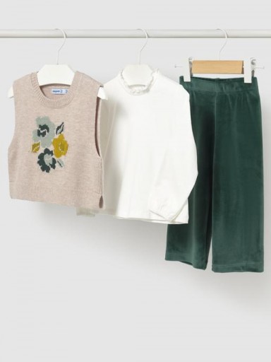 Mayoral Conjunto Pantalón Chaleco Tricot 16-02559-041 Nenúfar [2]