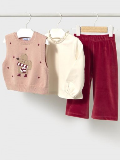 Mayoral Conjunto Pantalón Chaleco Tricot 16-02559-042 Rooibos [0]
