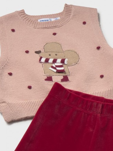 Mayoral Conjunto Pantalón Chaleco Tricot 16-02559-042 Rooibos [1]