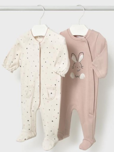 Mayoral pack 2 pijamas puntitos y rosa 16-02751-074 Nude [1]