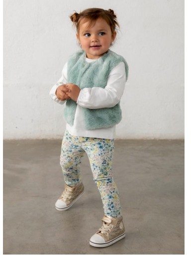 Mayoral Conjunto leggins Chaleco Pelo 16-02784-068 Anís [1]