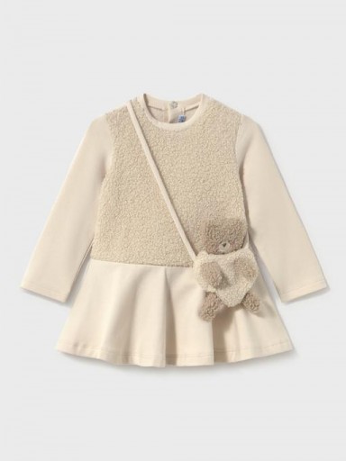 Mayoral Vestido Combinado Con Bolso 16-02904-093 Tofu