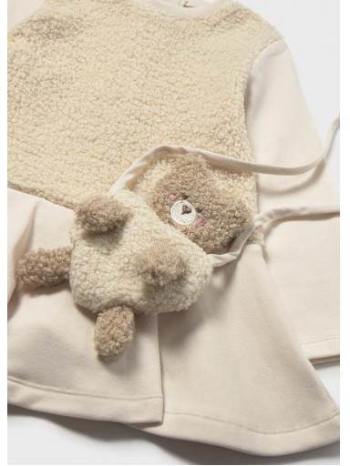 Mayoral Vestido Combinado Con Bolso 16-02904-093 Tofu [2]