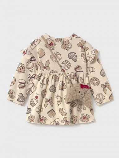 Mayoral Vestido Con Bolso 16-02936-090 Tofu [1]