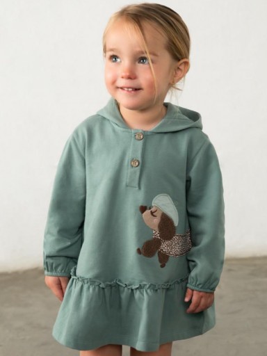 Mayoral Vestido Con Capucha 16-02937-094 Lagoon [0]