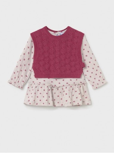 Mayoral Vestido Chaleco Tricot 16-02943-025 Pétalo 