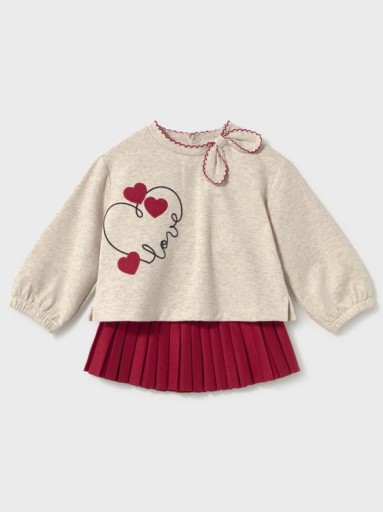 Mayoral Conjunto Falda Con Pullover 16-02951-038 Rojo [0]