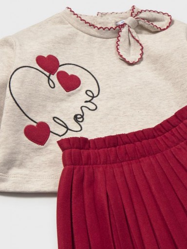 Mayoral Conjunto Falda Con Pullover 16-02951-038 Rojo [2]