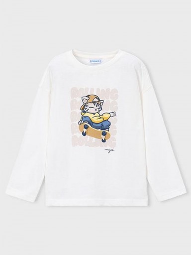 Mayoral Camiseta M/L Rolling 16-04005-081 Nata [1]