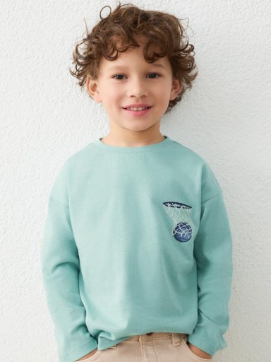 Mayoral Camiseta M/L Back Print 16-04006-085 Acuario [0]