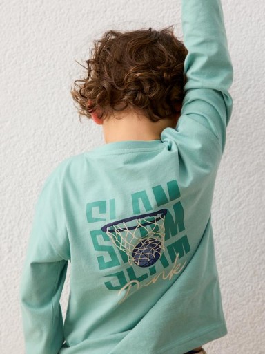 Mayoral Camiseta M/L Back Print 16-04006-085 Acuario [1]