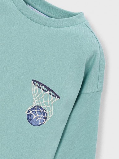 Mayoral Camiseta M/L Back Print 16-04006-085 Acuario [4]