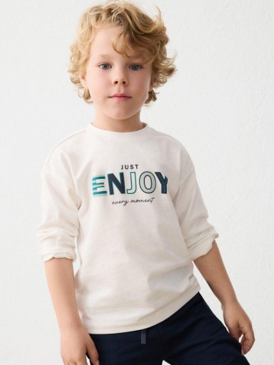 Mayoral Camiseta M/L Puff Print 16-04007-090 Nata [0]