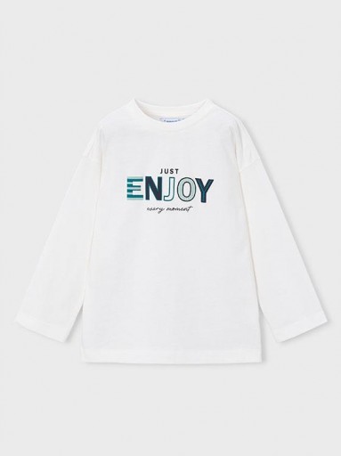 Mayoral Camiseta M/L Puff Print 16-04007-090 Nata [2]