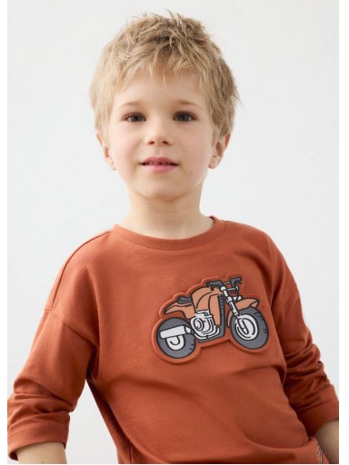 Mayoral Camiseta M/L Embossed 16-04009-010 Teja [0]