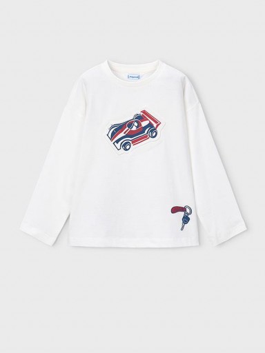 Mayoral Camiseta M/L Embossed 16-04009-011 Nata [0]