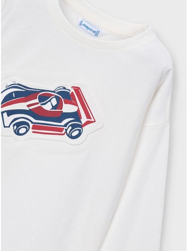 Mayoral Camiseta M/L Embossed 16-04009-011 Nata [2]