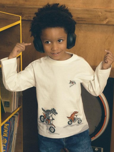 Mayoral Camiseta M/L Posicionada 16-04011-021 Nata.Motos [0]