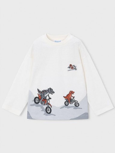 Mayoral Camiseta M/L Posicionada 16-04011-021 Nata.Motos [2]