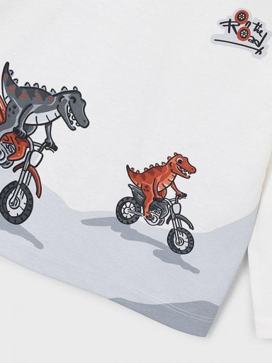 Mayoral Camiseta M/L Posicionada 16-04011-021 Nata.Motos [4]