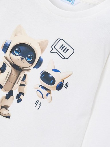 Mayoral Camiseta M/L Robot 16-04014-035 Nata [4]