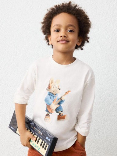 Mayoral Camiseta M/L Animal 16-04017-086 Nata [1]