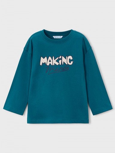 Mayoral Camiseta M/L For Every One 16-04025-070 Océano  [0]