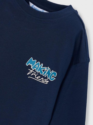 Mayoral Camiseta M/L For Every One 16-04025-072 Azul [2]