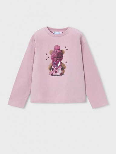 Mayoral Camiseta M/L 16-04027-015 Malva [1]