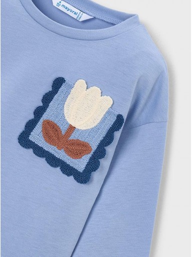 Mayoral Camiseta M/L 16-04029-083 Cielo [2]