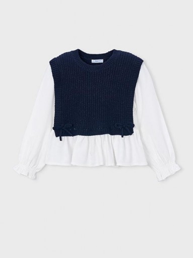 Mayoral Top Chaleco Combinado 16-04036-024 Marino [2]