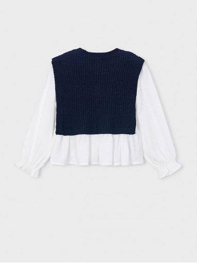 Mayoral Top Chaleco Combinado 16-04036-024 Marino [3]