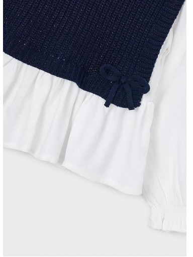 Mayoral Top Chaleco Combinado 16-04036-024 Marino [4]