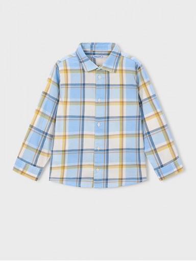 Mayoral Camisa M/L Cuadros 16-04102-075 Lluvia [2]