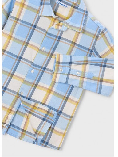 Mayoral Camisa M/L Cuadros 16-04102-075 Lluvia [4]