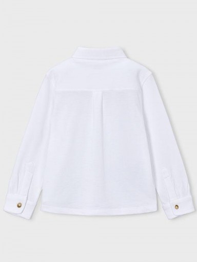 Mayoral Camisa M/L Punto Pique 16-04145-091 Blanco [2]