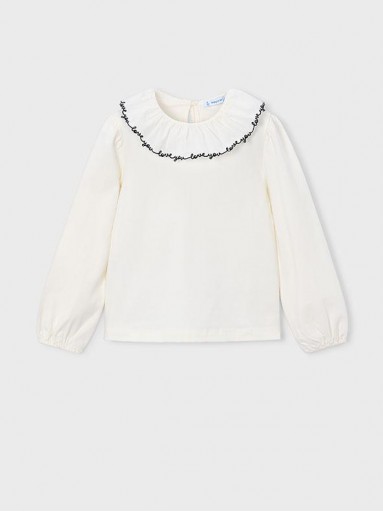Mayoral Blusa Cuello Volante 16-04149-031 Crd.Negro [1]